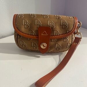 Dooney & Bourke Brown Monogram Wristlet
